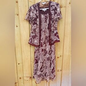 Studio One Dress & Jacket Set Size 14